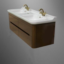 Тумба під раковину підвісна Kerasan Waldorf 150 см горіх 919146