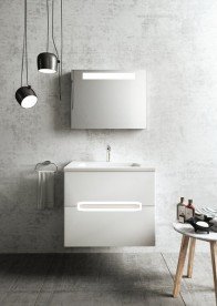 Тумба под раковину подвесная Ravak Classic II SD 600 ДСП/МДФ белый глянец X000000902