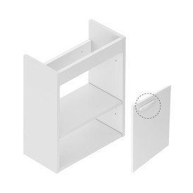 Тумба під раковину підвісна Ravak SD Chrome II 400 ДСП/МДФ білий біла ручка X000001782