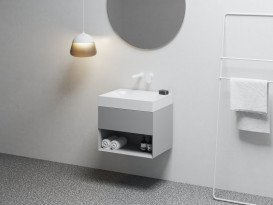 Тумба під раковину підвісна Ravak SD Lite 60 МДФ димчасто-сірий X000001859