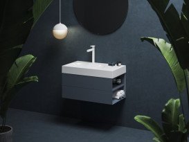 Тумба під раковину підвісна Ravak SD Lite 80 П МДФ Deepsea Blue X000001887