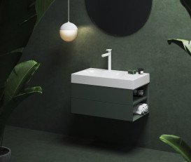 Тумба під раковину підвісна Ravak SD Lite 80 П МДФ Grey Green X000001888