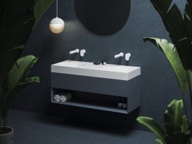 Тумба под раковину подвесная Ravak SD Lite 120 МДФ Deepsea Blue X000001869