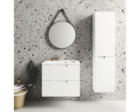 Тумба под раковину Ravak Classic II SD 600 подвесная МДФ белый/белый X000001476