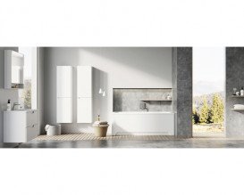 Тумба під раковину Ravak Classic II SD 800 підвісна МДФ білий/сірий X000001481