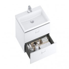 Тумба под раковину Ravak Comfort SD 600 подвесная MFPB/МДФ белый/белый X000001377