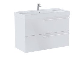 Тумба під раковину Roca Ella 98,5x44,6 см ДСП білий глянець A857771806