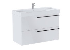 Тумба під раковину Roca Ella 98,5x44,6 см ДСП білий глянець A857771806