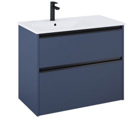 Тумба під раковину Roca Gap Pro 78,5х45,1 см лівостороння ДСП синій матовий A857899538