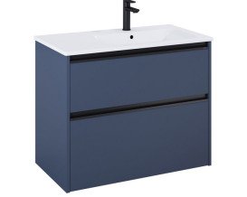 Тумба под раковину Roca Gap Pro 78,5х45,1 см правосторонняя ДСП синий матовый A857900538