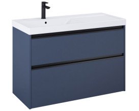 Тумба под раковину Roca Gap Pro 98,5х45,1 см левосторонняя ДСП синий матовый A857902538