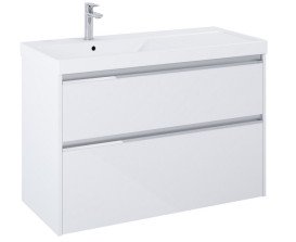 Тумба под раковину Roca Gap Pro 98,5х45,1 см левосторонняя ДСП белый глянцевый A857902806