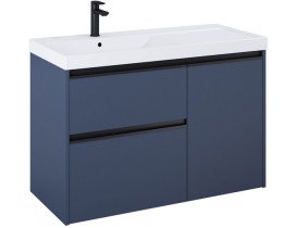 Тумба під раковину Roca Gap Pro 98,5х45,1 см лівостороння ДСП синій матовий  A857904538
