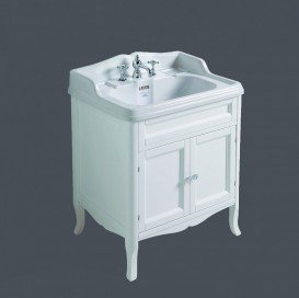 Тумба под раковину Simas Arcade напольная 69х52 см МДФ белый лак ARMD70