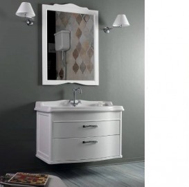 Тумба під раковину Simas Arcade підвісна 83х54 см МДФ білий лак ARM3