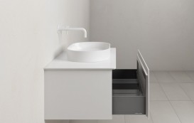Тумба під раковину у ванну кімнату Catalano Horizon підвісна білий матовий 5M10050BM
