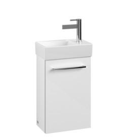 Тумба под раковину Villeroy & Boch Avento 34х23,4 см петли слева МДФ с акриловым покрытием стекло белое A87600B4