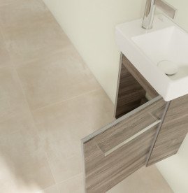 Тумба под раковину Villeroy & Boch Avento 34х23,4 см петли справа ДСП каменный дуб A87601RK