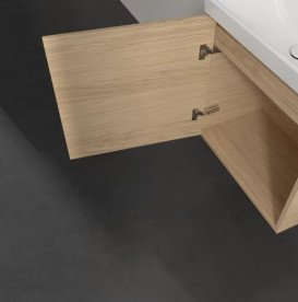 Тумба під раковину Villeroy & Boch Avento 53х38,4 см петлі зліва ДСП північний дуб A88800VJ