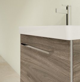 Тумба под раковину Villeroy & Boch Avento 53х38,4 см петли слева ДСП каменный дуб A88800RK