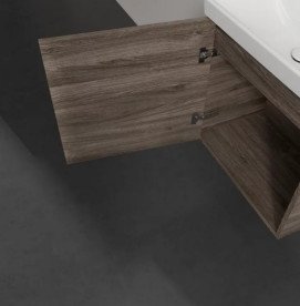 Тумба под раковину Villeroy & Boch Avento 53х38,4 см петли слева ДСП каменный дуб A88800RK