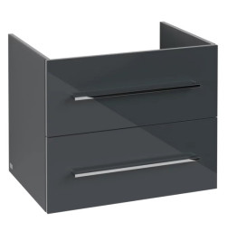 Тумба под раковину Villeroy & Boch Avento 63х48,4 см МДФ с акриловым покрытием стекло серое A89000B1