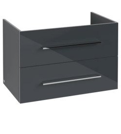 Тумба под раковину Villeroy & Boch Avento 78х48,4 см МДФ с акриловым покрытием стекло серое A89100B1