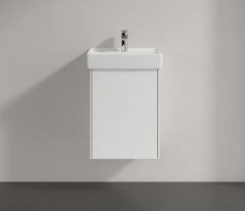 Тумба під раковину Villeroy & Boch Collaro 41х34, 4 см петлі зліва ДСП білий матовий C00500MS