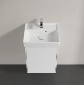 Тумба під раковину Villeroy & Boch Collaro 41х34,4 см петлі праворуч МДФ білий глянсовий C00501DH