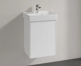 Тумба под раковину Villeroy & Boch Collaro 41х34,4 см петли справа МДФ глянцевый белый C00501DH