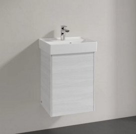 Тумба під раковину Villeroy & Boch Collaro 41х34,4 см петлі праворуч ДСП біле дерево C00501E8