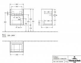 Тумба під раковину Villeroy & Boch Collaro 46х37,4 см ДСП дуб аризона C00600VH