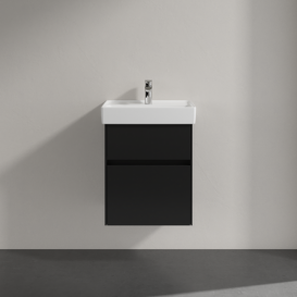 Тумба під раковину Villeroy & Boch Collaro 46х37,4 см МДФ чорний матовий лак C00600PD