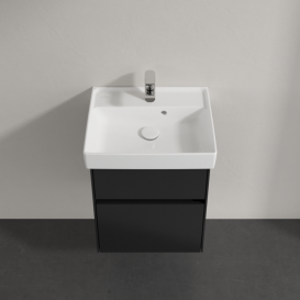 Тумба під раковину Villeroy & Boch Collaro 46х37,4 см МДФ чорний матовий лак C00600PD
