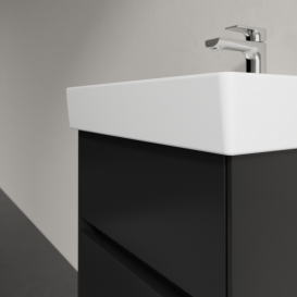 Тумба під раковину Villeroy & Boch Collaro 46х37,4 см МДФ чорний матовий лак C00600PD