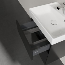 Тумба під раковину Villeroy & Boch Collaro 46х37,4 см МДФ чорний матовий лак C00600PD