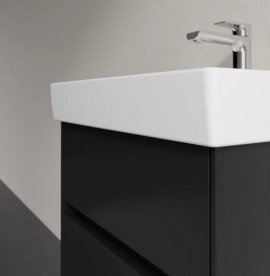 Тумба під раковину Villeroy & Boch Collaro 51х41,4 см МДФ чорний матовий лак C00700PD