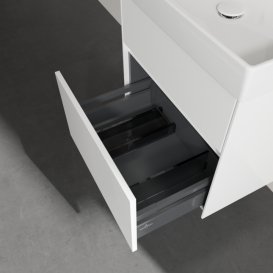 Тумба під раковину Villeroy & Boch Collaro 55,4 х44, 4 см МДФ глянсовий білий C00800DH