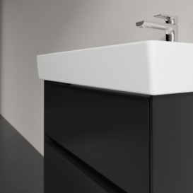 Тумба під раковину Villeroy & Boch Collaro 55,4х44,4 см МДФ чорний матовий лак C00800PD