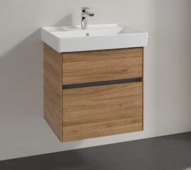 Тумба под раковину Villeroy & Boch Collaro 55,4х44,4 см ДСП дуб канзас C00800RH