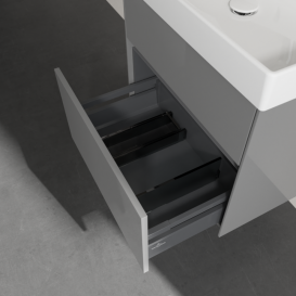 Тумба под раковину Villeroy & Boch Collaro 60,4х44,4 см МДФ глянцевый серый C00900FP