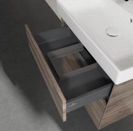 Тумба під раковину Villeroy & Boch Collaro 60,4х44,4 см ДСП кам'яний дуб C00900RK