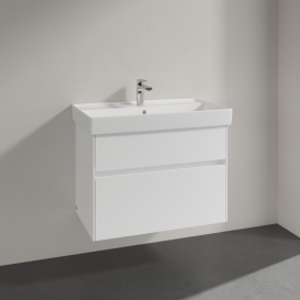 Тумба під раковину Villeroy & Boch Collaro 75,4 х44, 4 см МДФ глянсовий білий C01000DH