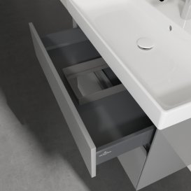 Тумба під раковину Villeroy & Boch Collaro 75,4х44, 4 см МДФ глянсовий сірий C01000FP