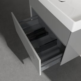 Тумба під раковину Villeroy & Boch Collaro 75,4х44, 4 см МДФ глянсовий сірий C01000FP