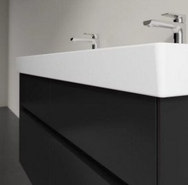 Тумба под раковину Villeroy & Boch Collaro 115,4х44,4 см МДФ черный матовый лак C01200PD