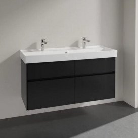 Тумба под раковину Villeroy & Boch Collaro 115,4х44,4 см МДФ черный матовый лак C01200PD