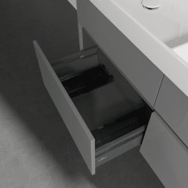 Тумба під раковину Villeroy & Boch Collaro 125,4 х44, 4 см МДФ глянсовий сірий C01300FP