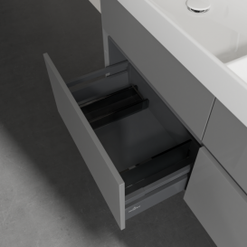 Тумба під раковину Villeroy & Boch Collaro 125,4 х44, 4 см МДФ глянсовий сірий C01300FP