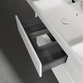 Тумба под раковину Villeroy & Boch Collaro 125,4х44,4 см ДСП белый матовый C01300MS